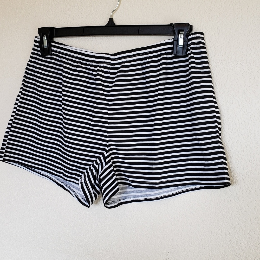 Stripe Lounge Shorts NWOT